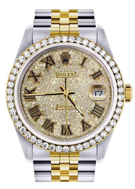 diamond and gold rolex watch|rolex full diamond watch price.